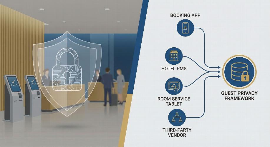 The Hotel Ecosystem – Safeguarding the Guest Personal Data Journey n the modern hotel, hospitality is no longer just about a warm welcome and a clean room; it is about the 